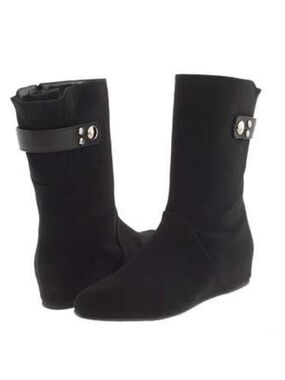 Stuart Weitzman Downpour Goretex Waterproof Mid Calf Boots Black Size Women 8.5
